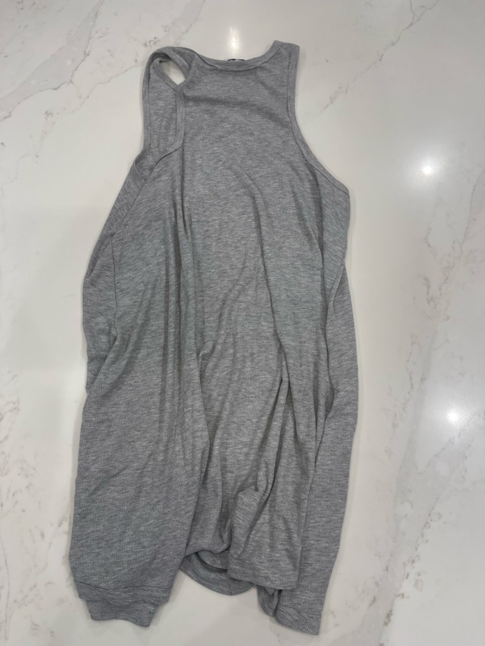 FP Beach Gray Ribbed Tank Cover Up - Picture 13 of 13